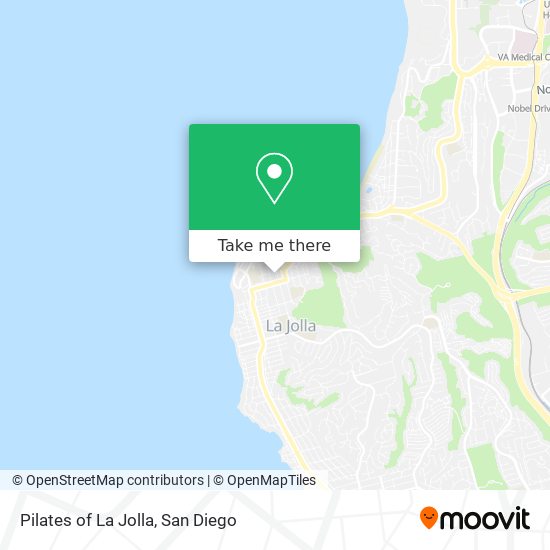 Pilates of La Jolla map