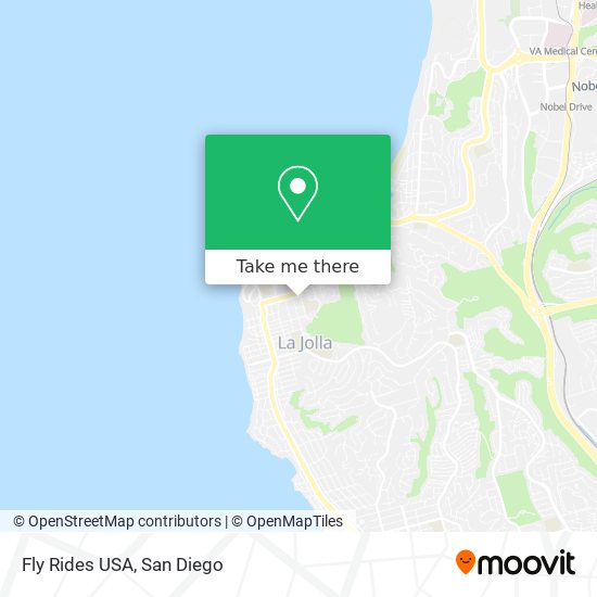 Fly Rides USA map