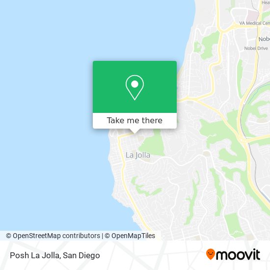 Posh La Jolla map