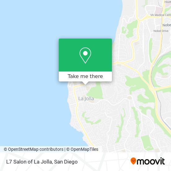 Mapa de L7 Salon of La Jolla