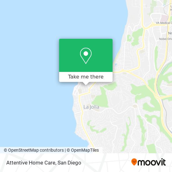 Attentive Home Care map