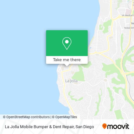 Mapa de La Jolla Mobile Bumper & Dent Repair