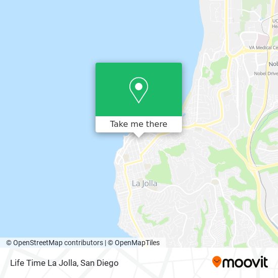 Life Time La Jolla map