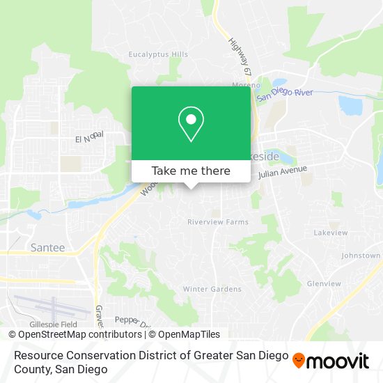 Resource Conservation District of Greater San Diego County map