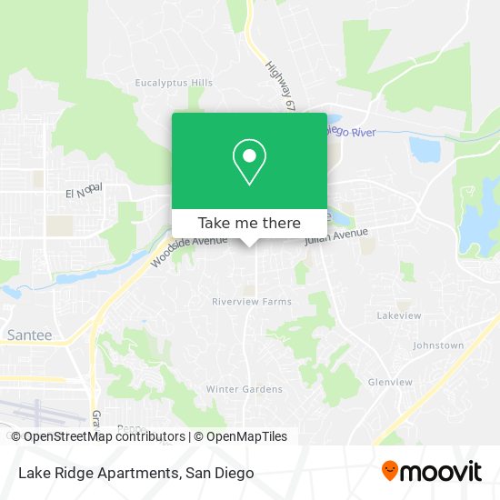 Mapa de Lake Ridge Apartments