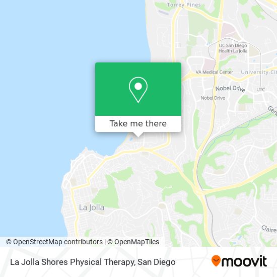 Mapa de La Jolla Shores Physical Therapy