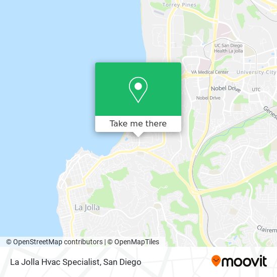 Mapa de La Jolla Hvac Specialist