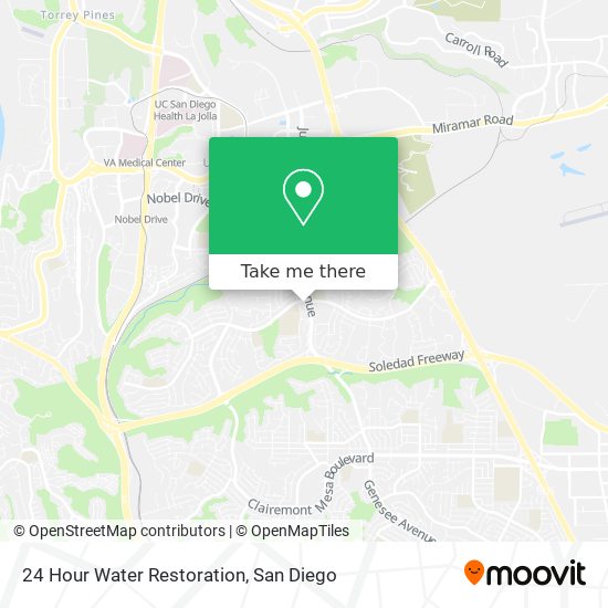 Mapa de 24 Hour Water Restoration