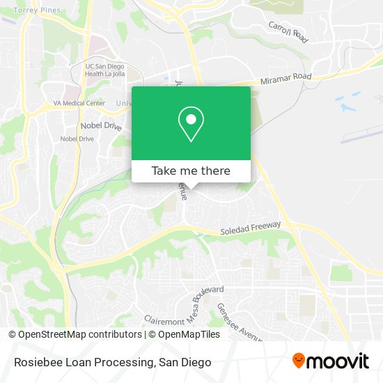 Mapa de Rosiebee Loan Processing