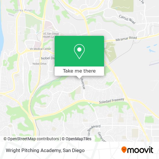 Mapa de Wright Pitching Academy