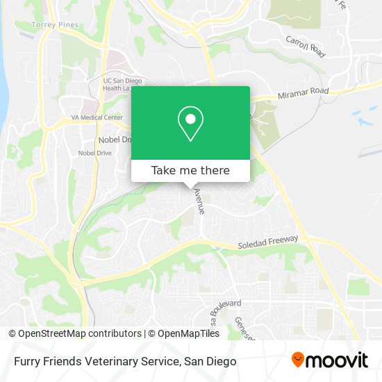 Mapa de Furry Friends Veterinary Service