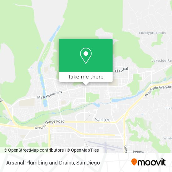 Mapa de Arsenal Plumbing and Drains