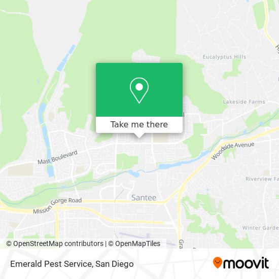 Mapa de Emerald Pest Service