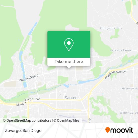 Zovargo map