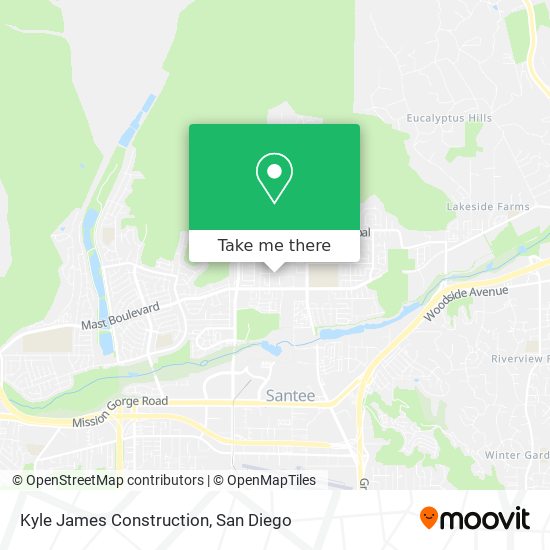 Kyle James Construction map