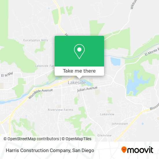 Harris Construction Company map