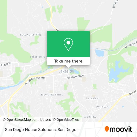 Mapa de San Diego House Solutions