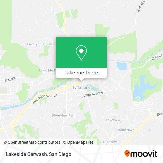 Mapa de Lakeside Carwash