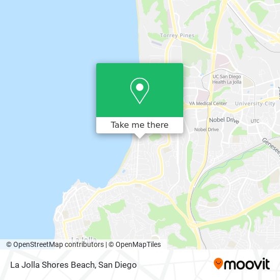 Mapa de La Jolla Shores Beach