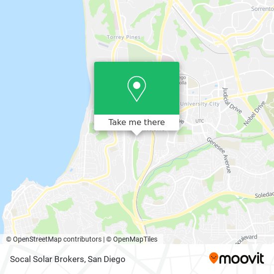 Mapa de Socal Solar Brokers