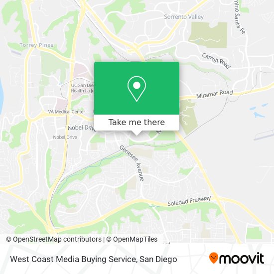 West Coast Media Buying Service map