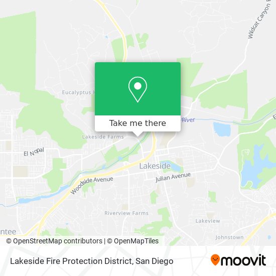 Lakeside Fire Protection District map