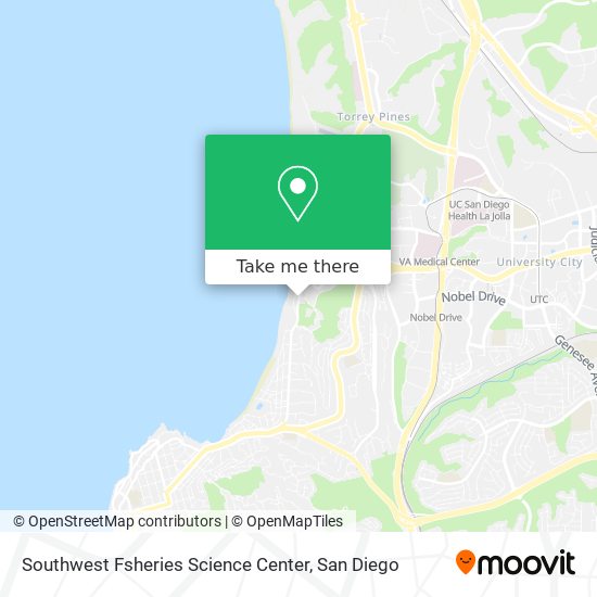 Southwest Fsheries Science Center map