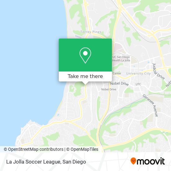 Mapa de La Jolla Soccer League