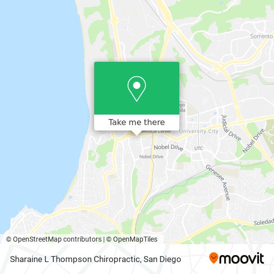 Sharaine L Thompson Chiropractic map