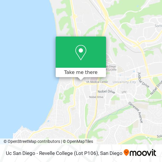 Uc San Diego - Revelle College (Lot P106) map