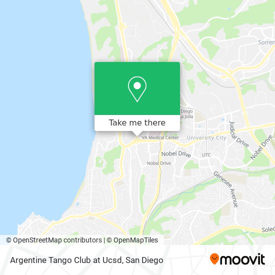 Argentine Tango Club at Ucsd map