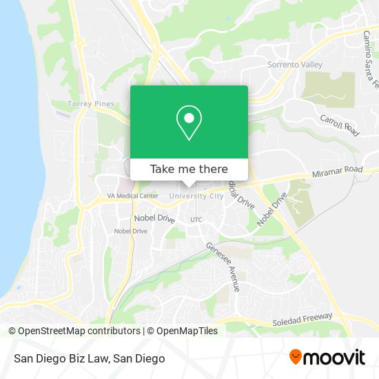 Mapa de San Diego Biz Law