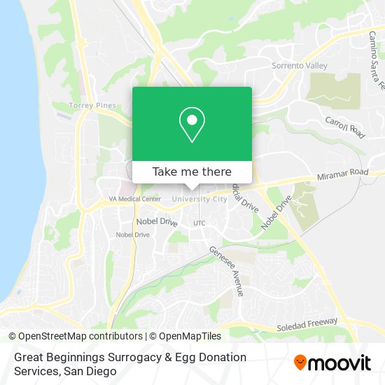 Mapa de Great Beginnings Surrogacy & Egg Donation Services