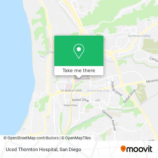 Ucsd Thornton Hospital map