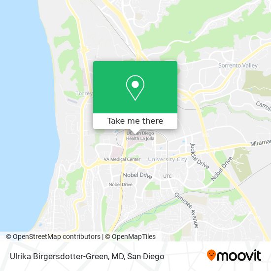 Ulrika Birgersdotter-Green, MD map