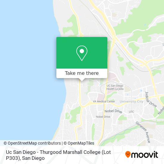 Mapa de Uc San Diego - Thurgood Marshall College (Lot P303)