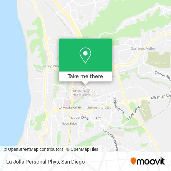 La Jolla Personal Phys map