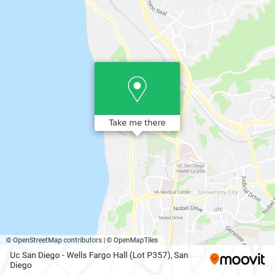 Uc San Diego - Wells Fargo Hall (Lot P357) map
