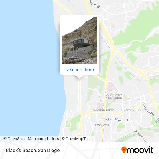 Mapa de Black's Beach