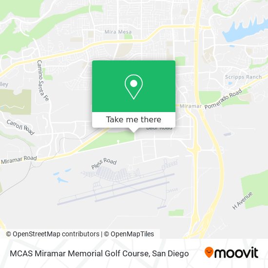 Mapa de MCAS Miramar Memorial Golf Course