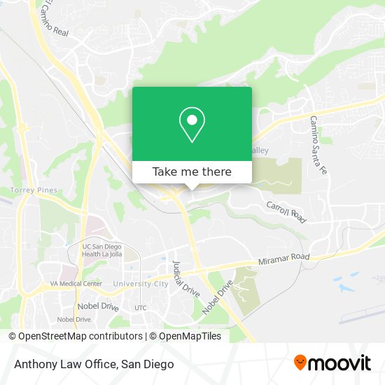 Anthony Law Office map