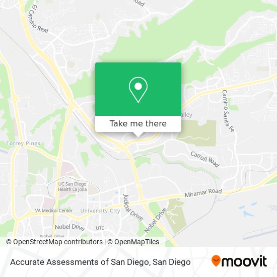 Accurate Assessments of San Diego map