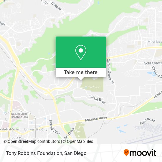 Tony Robbins Foundation map