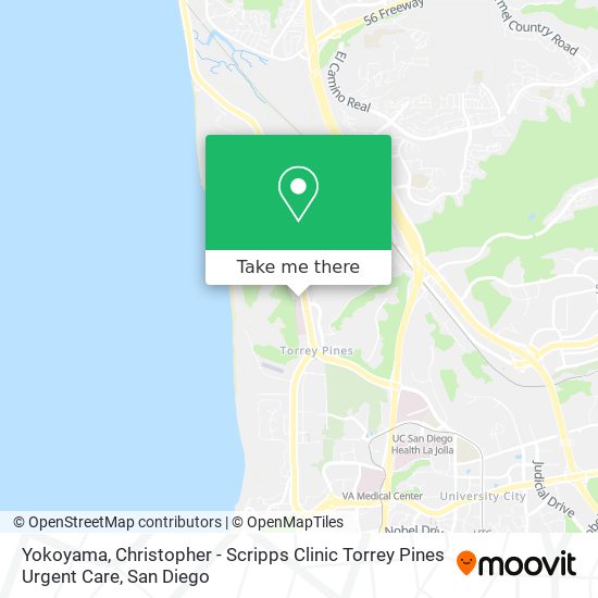 Mapa de Yokoyama, Christopher - Scripps Clinic Torrey Pines Urgent Care