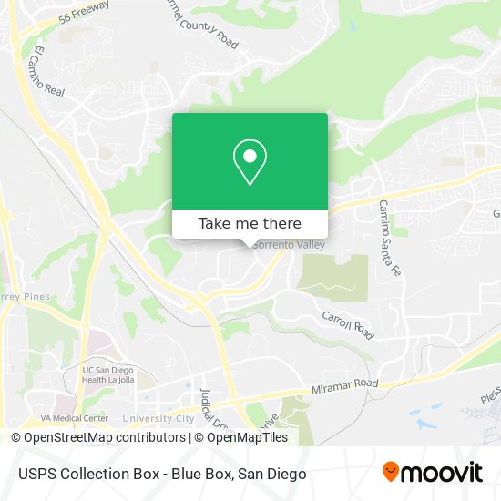 USPS Collection Box - Blue Box map