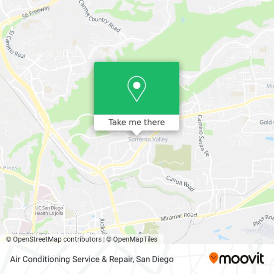 Air Conditioning Service & Repair map