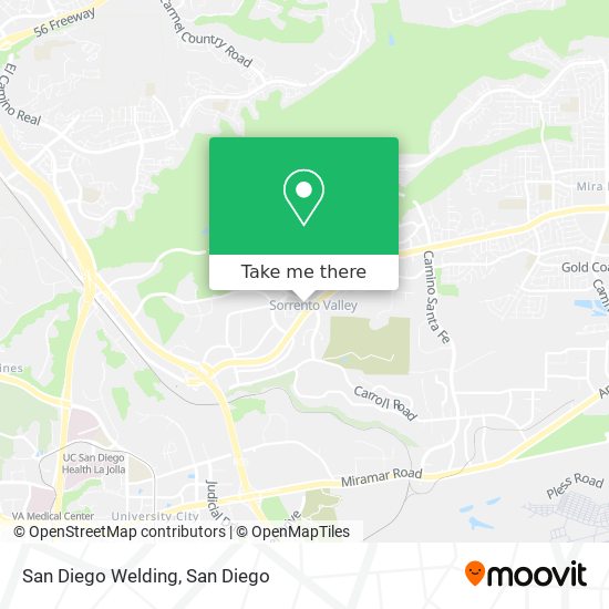 Mapa de San Diego Welding