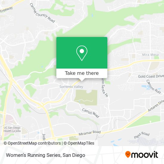 Women's Running Series map