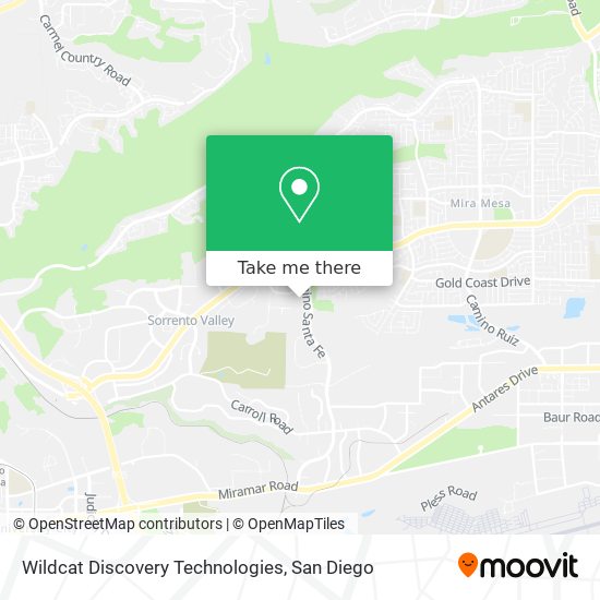 Mapa de Wildcat Discovery Technologies