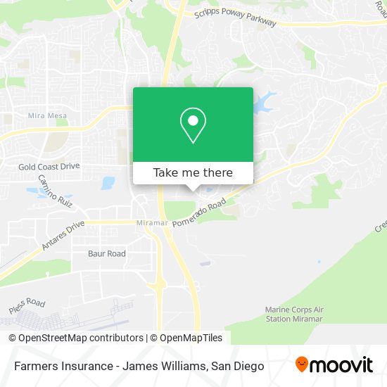 Farmers Insurance - James Williams map
